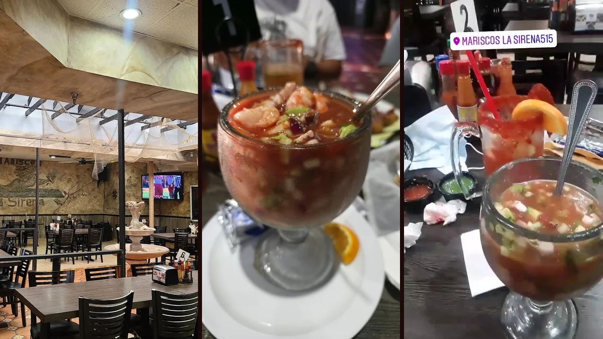 Shared plates beside drinks and napkins.